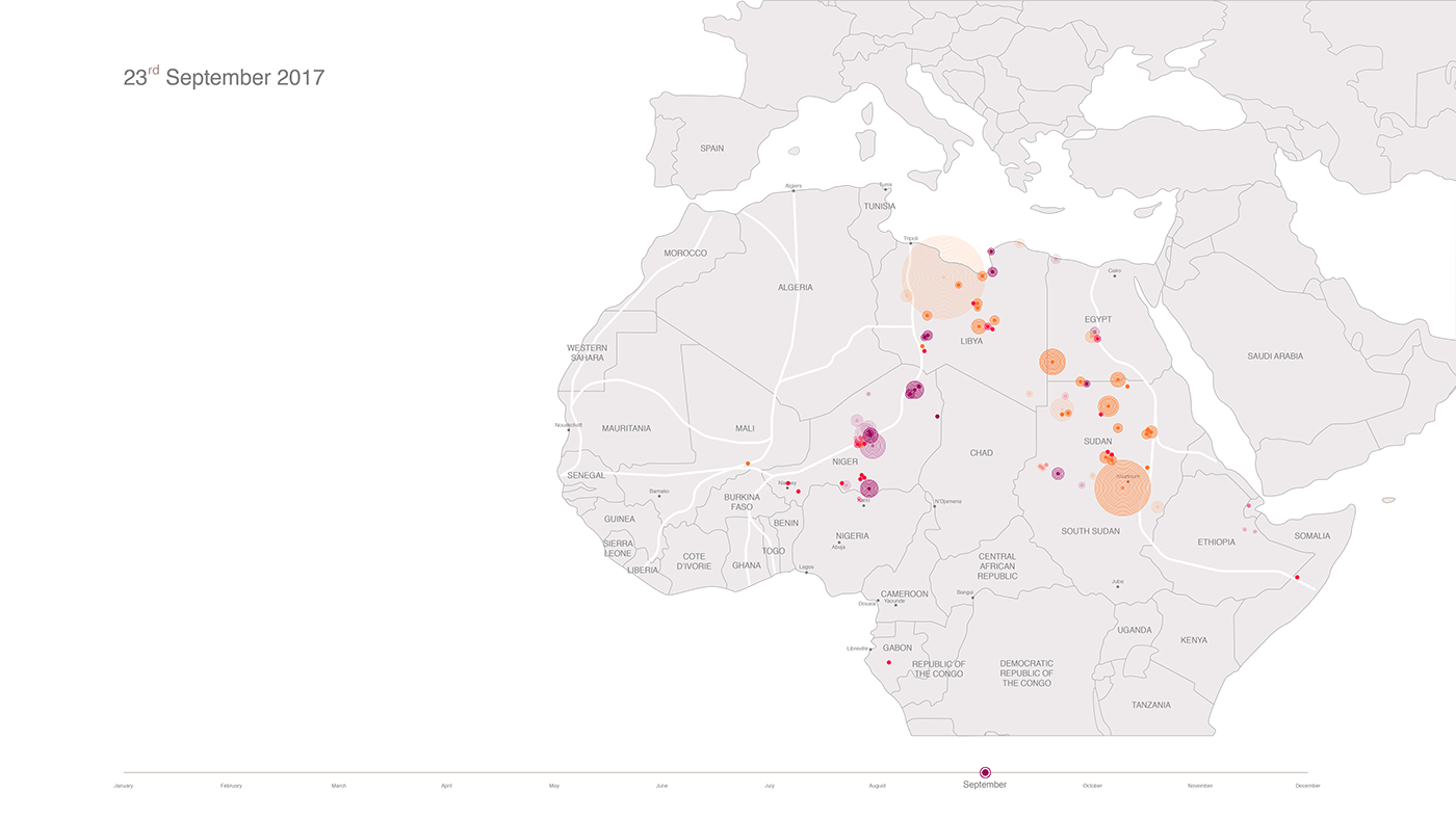 data visualisation data visualization journalism   data journalism Mapping map migration africa Data Vis information design