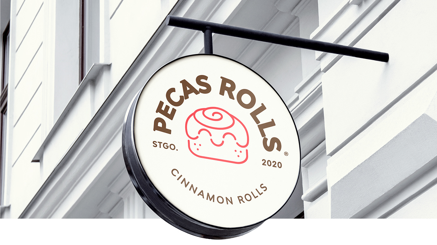 logo design cinnamon roll brand