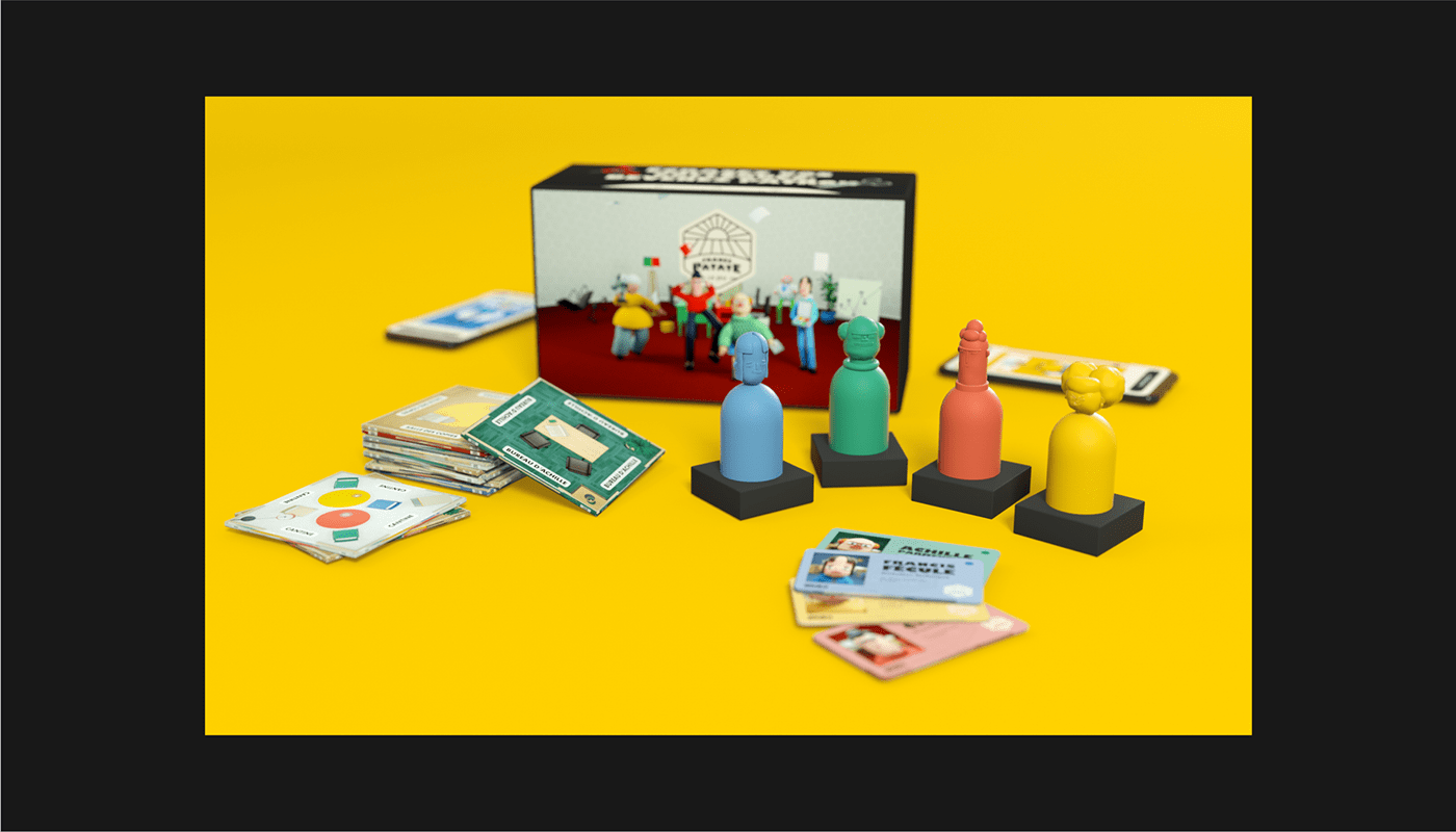 boardgame game 3D Character UI mobile application printed student hybrid