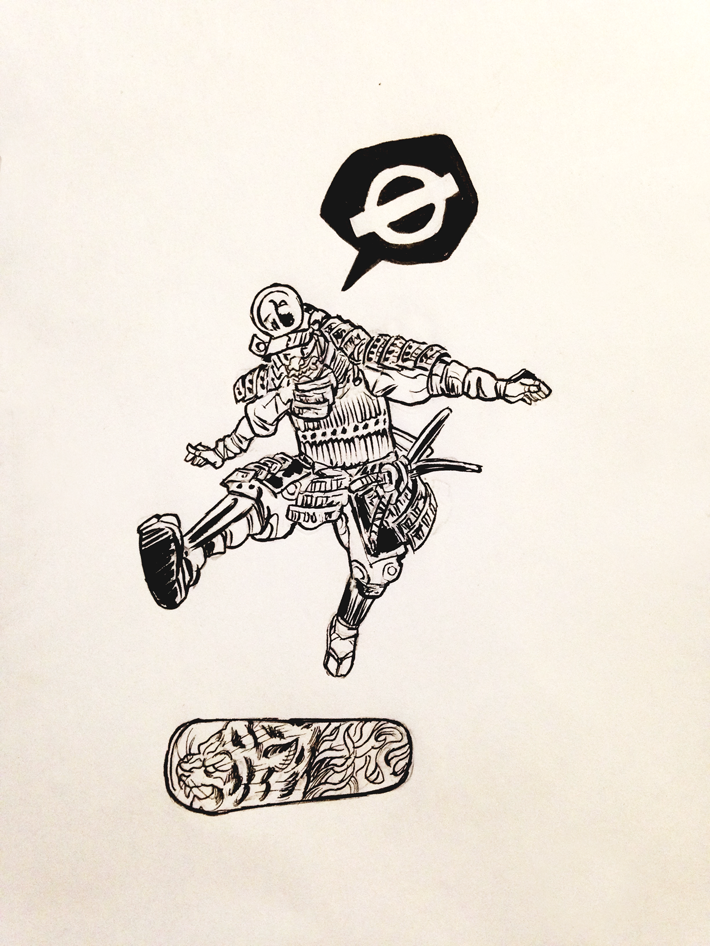 skate skateboarding samurai ink skate tricks ollie