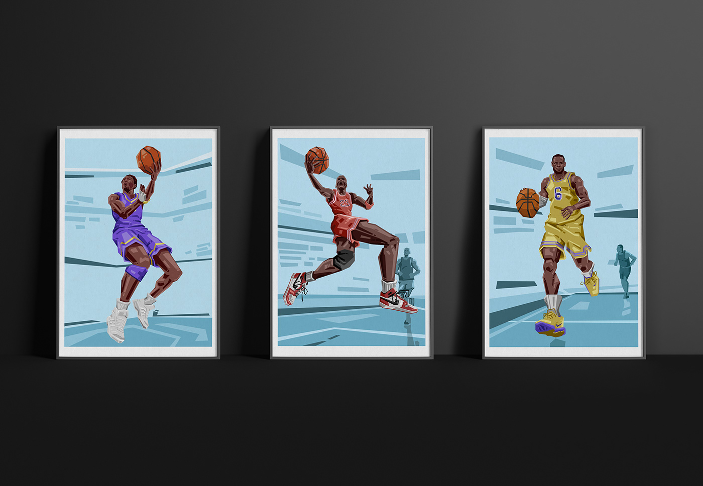 basketball james jordan jordan 1 kobe Kobe Bryant LeBron James Michael Jordan NBA poster