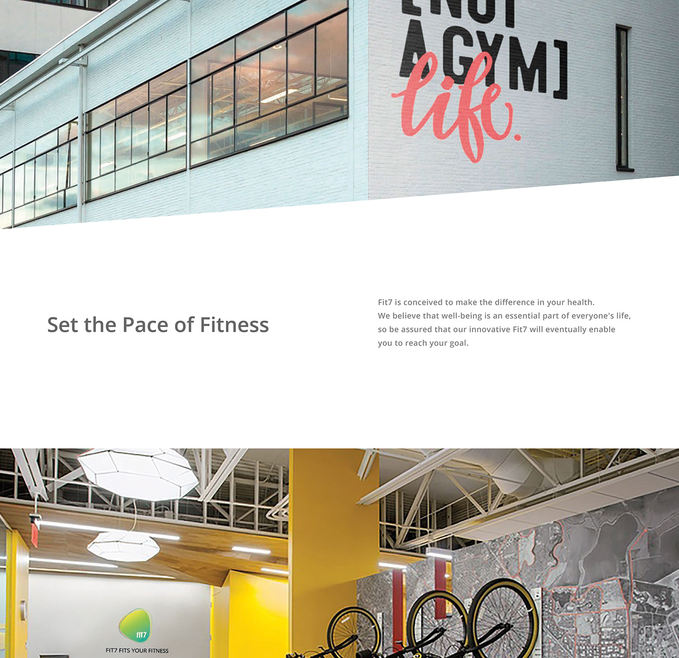Fit7 Web Design UI ux branding  identity typography   Logo Design fitness app gym