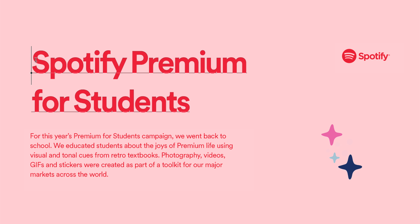 spotify Students campaign Photography  Retro school premium stickers ILLUSTRATION  music