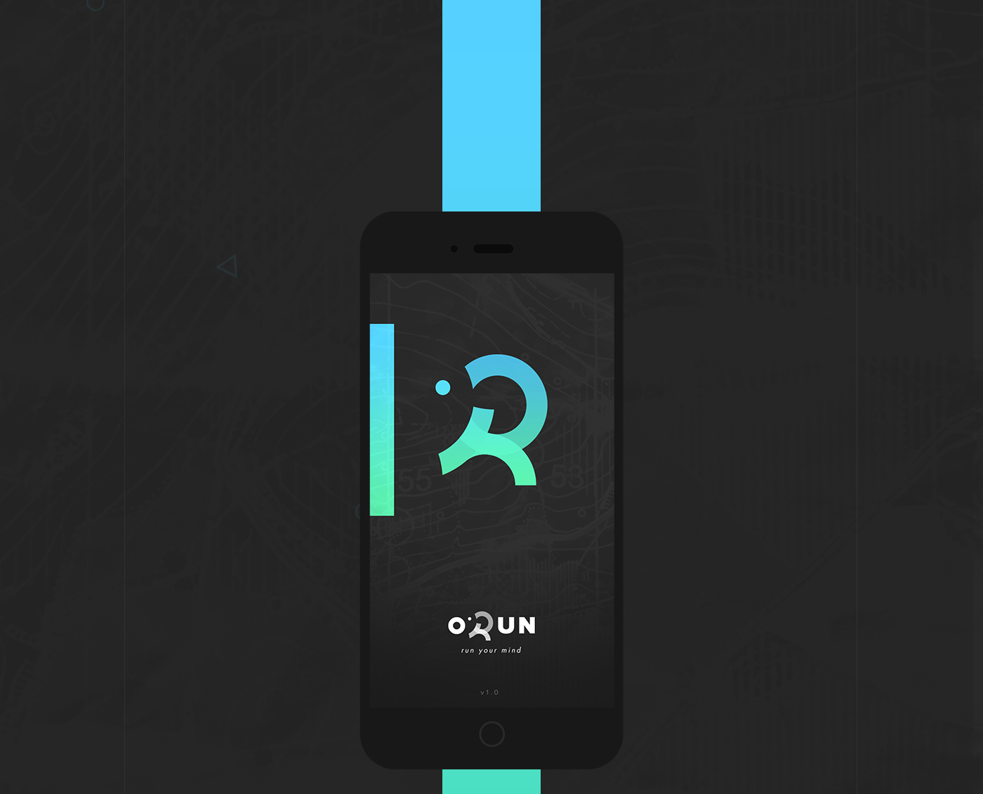 application running run Orun app UI ux orienteering orientation course map ios android geolocalisation