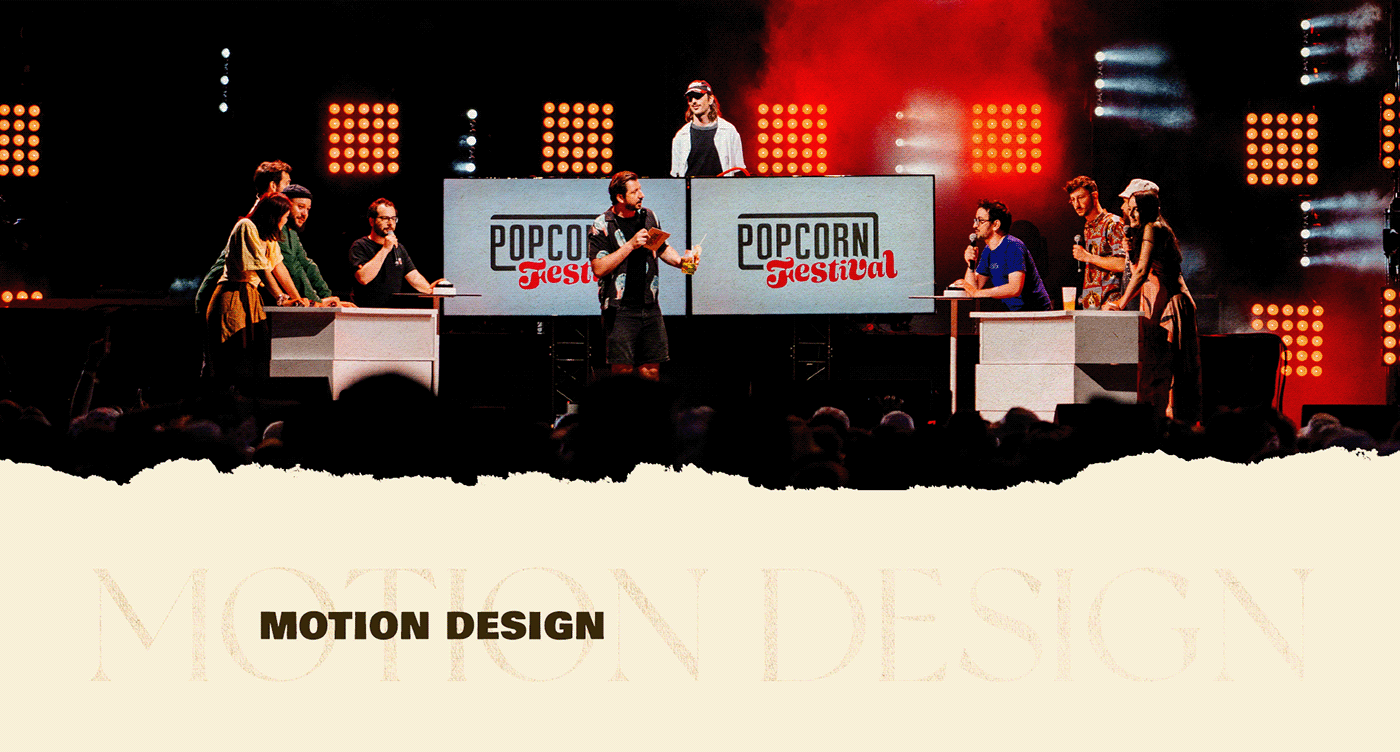 brand cartoon Character design  festival identity ILLUSTRATION  popcorn Popcorn Festival print design  visual identity