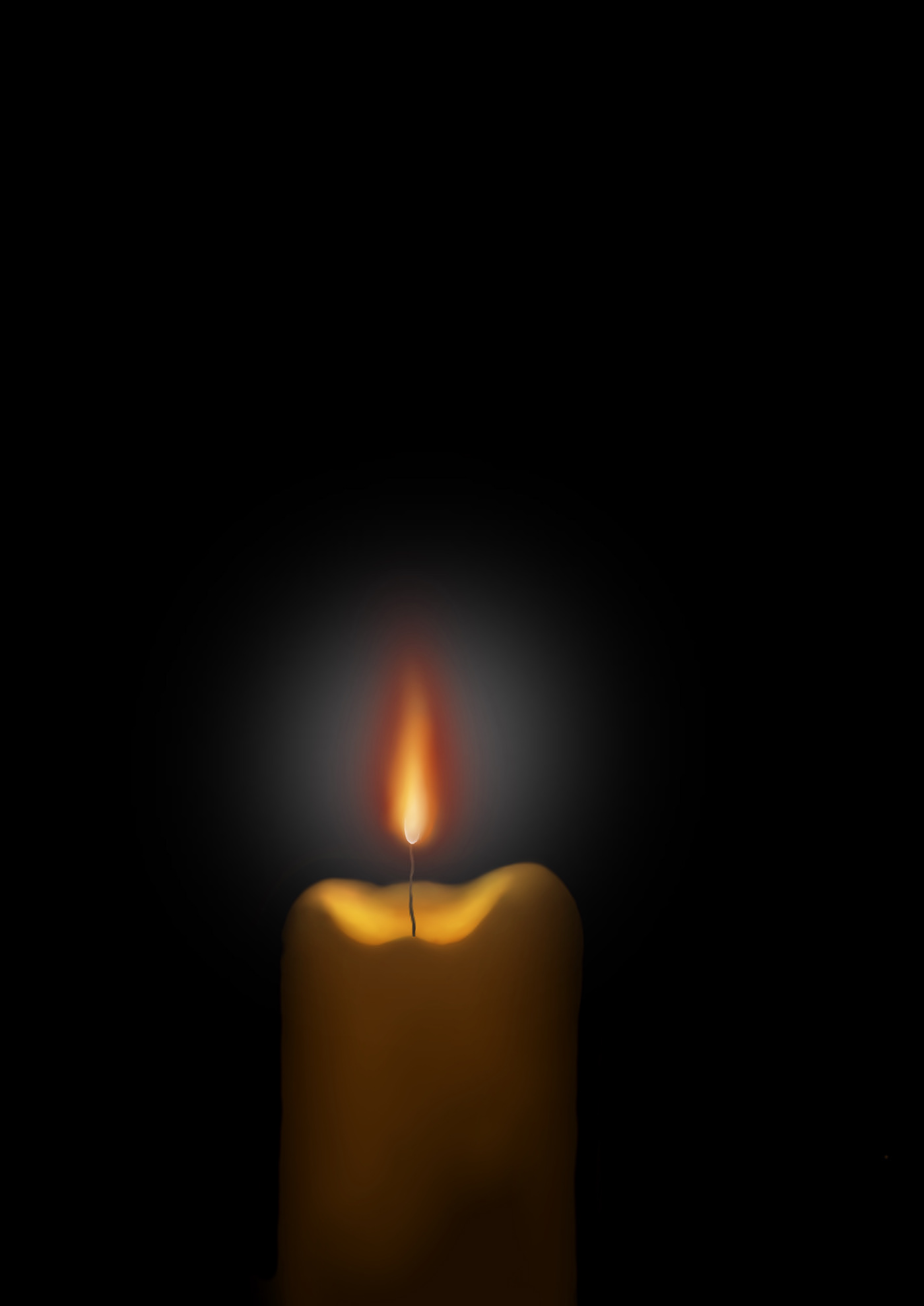 fire warm candle grafika light flame glimmer dark