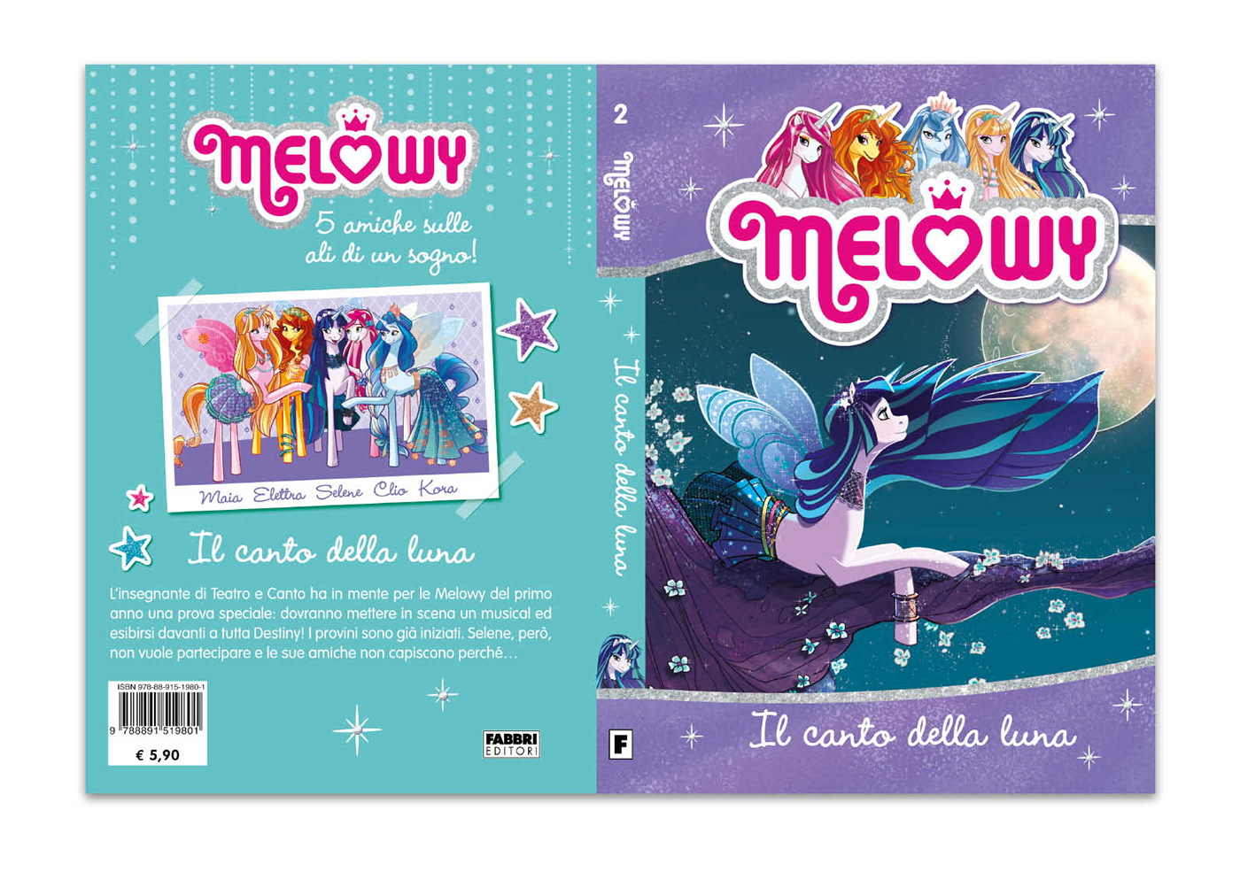 Book Cover Design MELOWY DANIELLE STAR unicorn Magic  