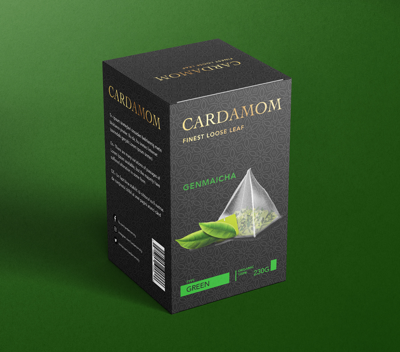 Cardamom Green Tea Packaging Design :: Behance