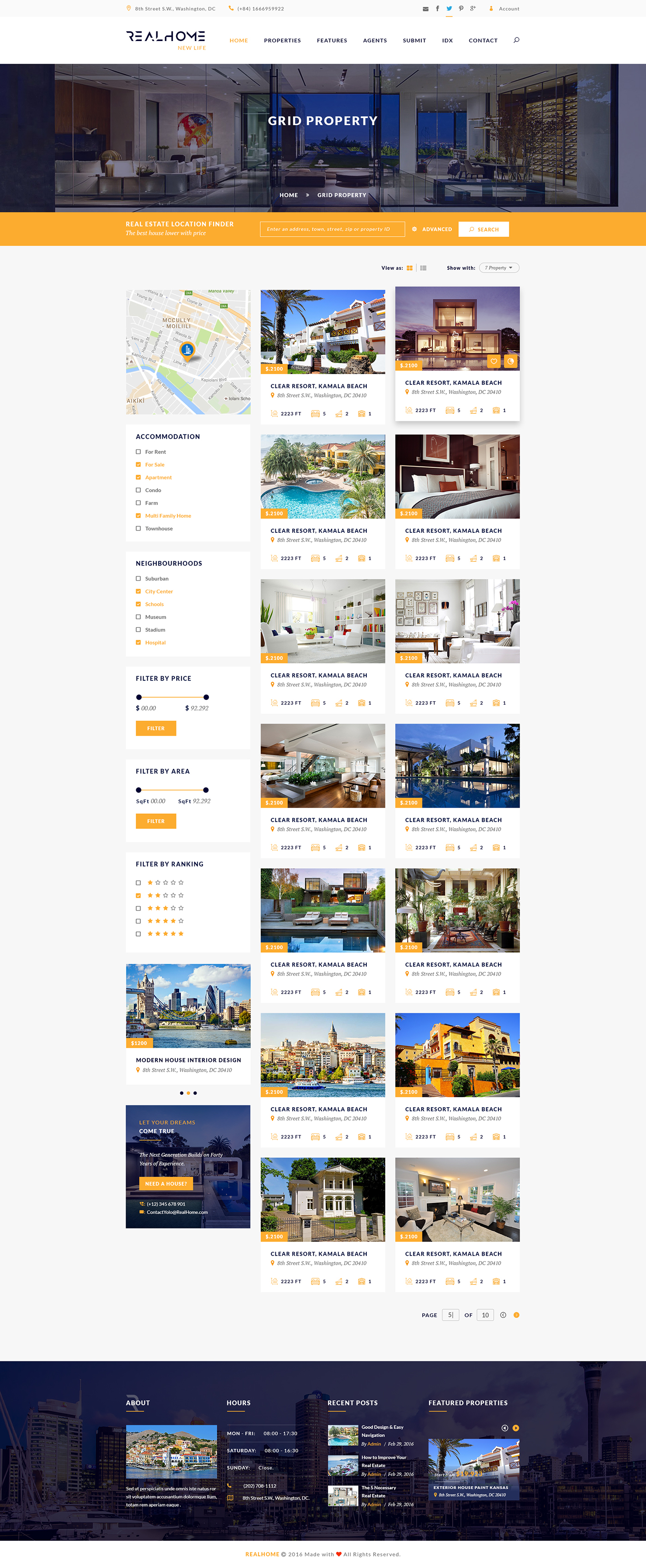 Real Esate psd template property agent