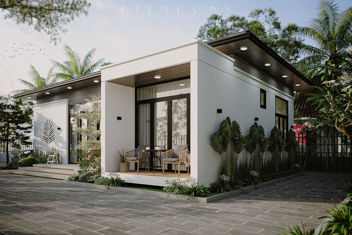 Outdoor Landscape HOUSE DESIGN architecture exterior Render 3ds max corona design
