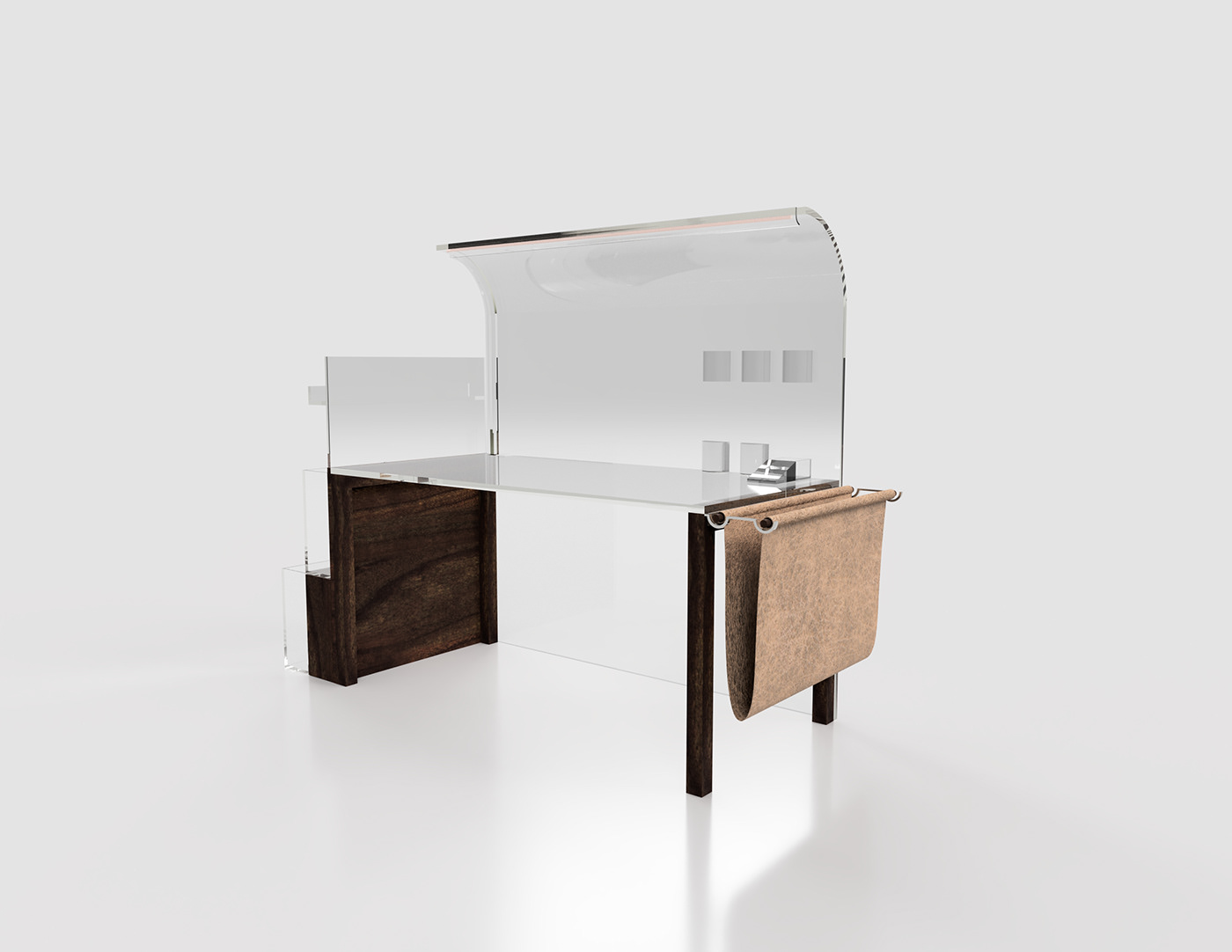 biurko meble biurowe Modele 3D projekt wizualizacja