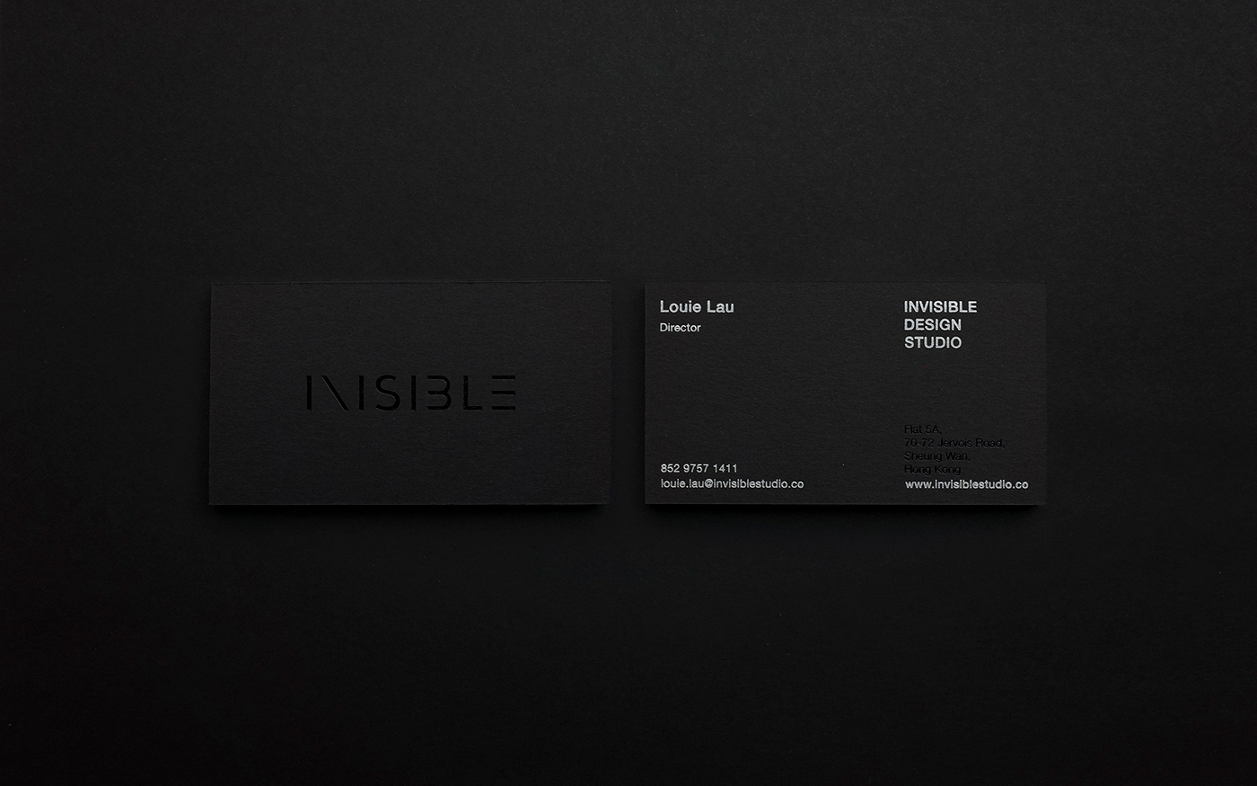 branding  invisible black silver subtle grand clean simple