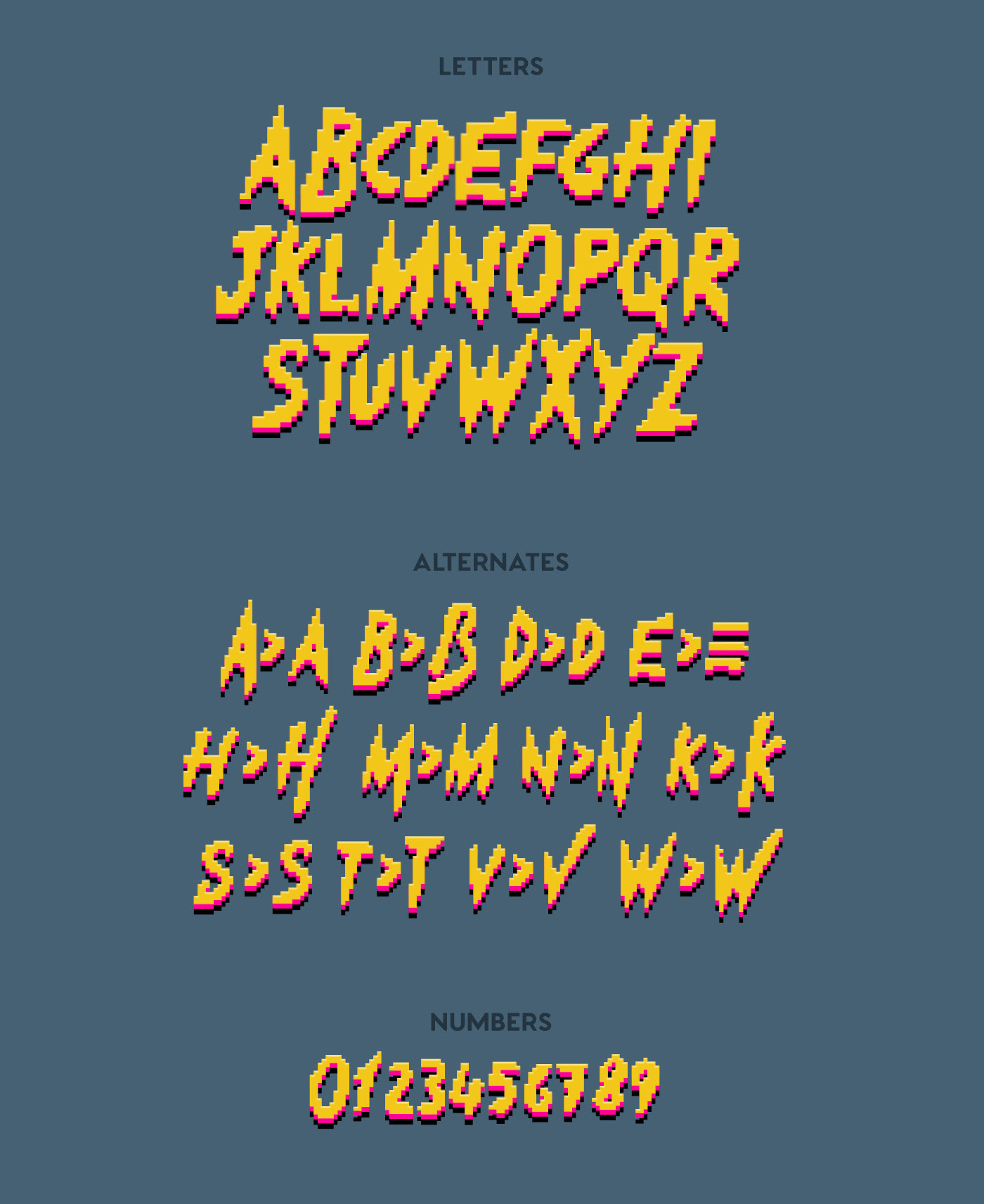 Brush font commercial use font free freebie Gaming pixel font STREET FIGHTER Typeface