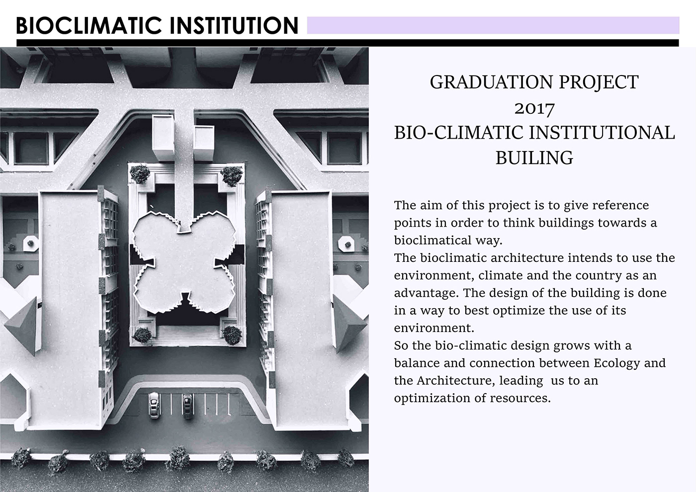 architecture bioclimatic architecture Bioclimatic Design green Sustainability Thesis Project