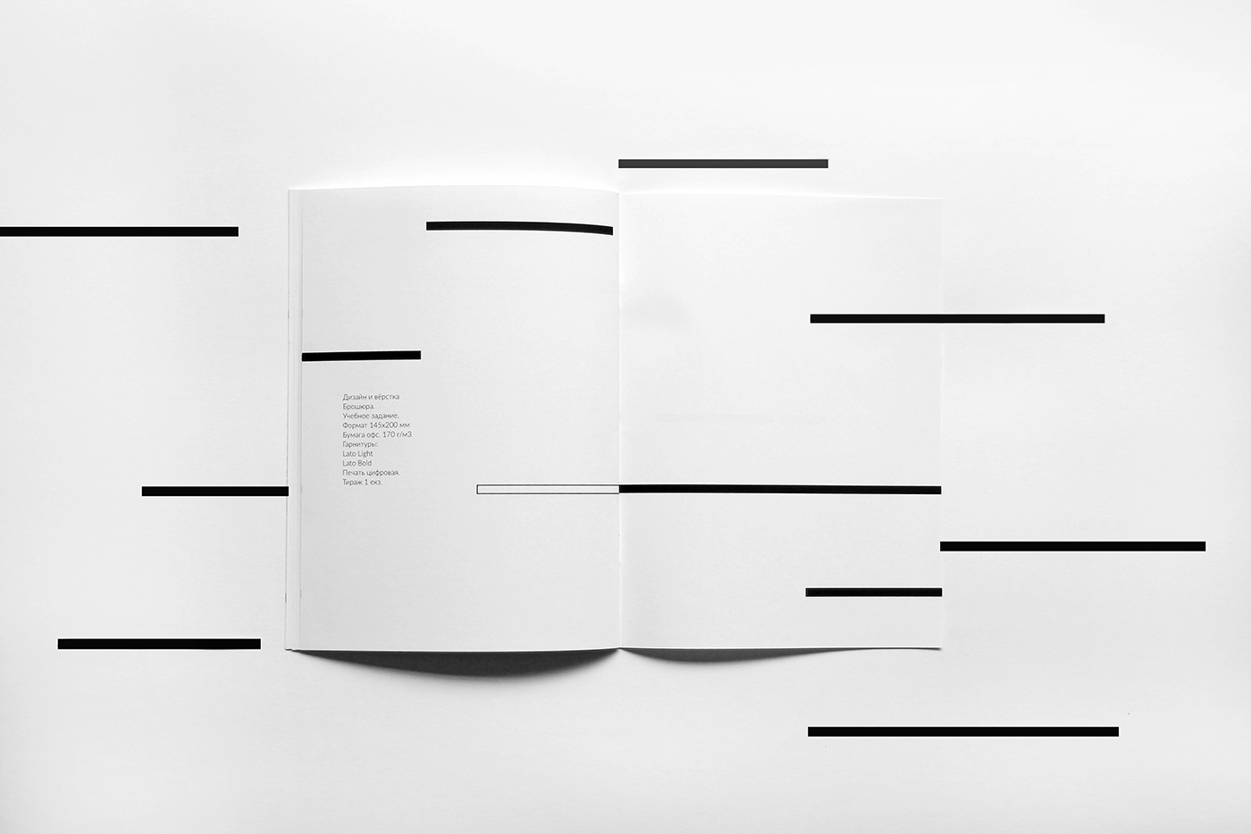 black White print design Layout