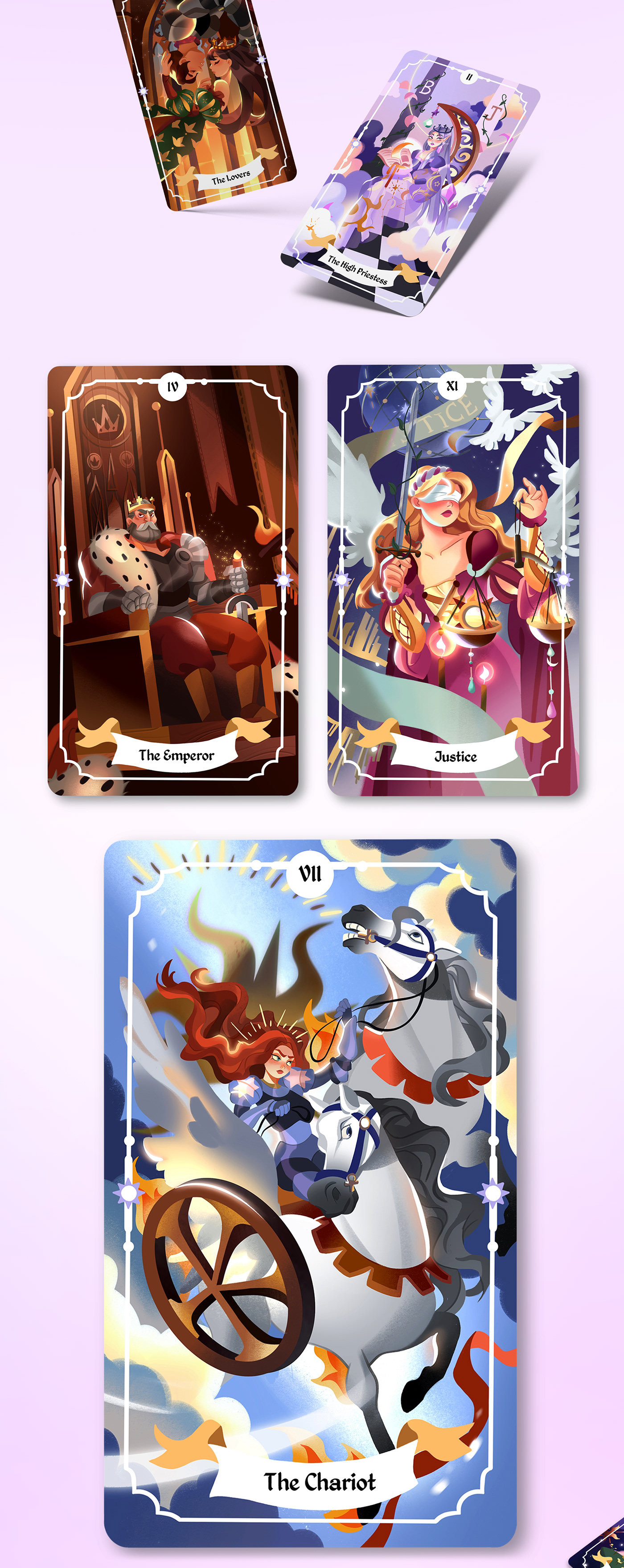 cards fairytale fantasy magician Princess queen Sun tarot witch
