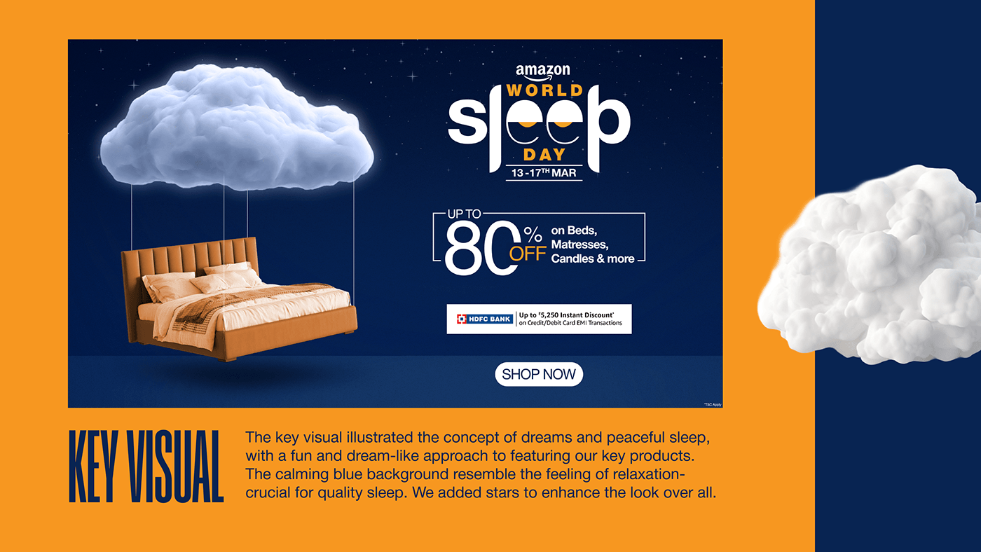 Amazon design logo typface sleep world sleep day campaign Advertising  marketing   Socialmedia