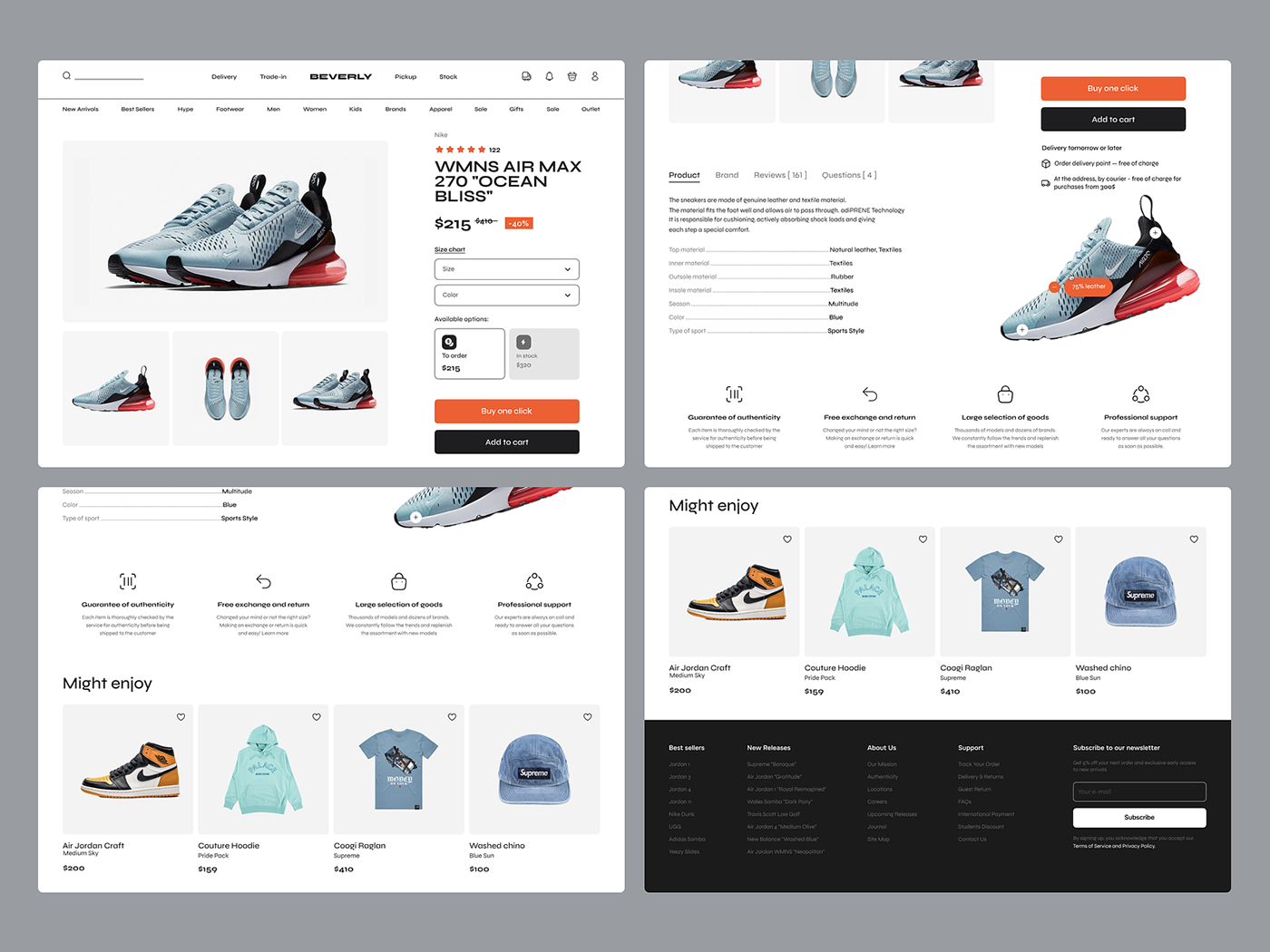 design Shopify website Ecommerce Website Design Figma ui design ux shopify store