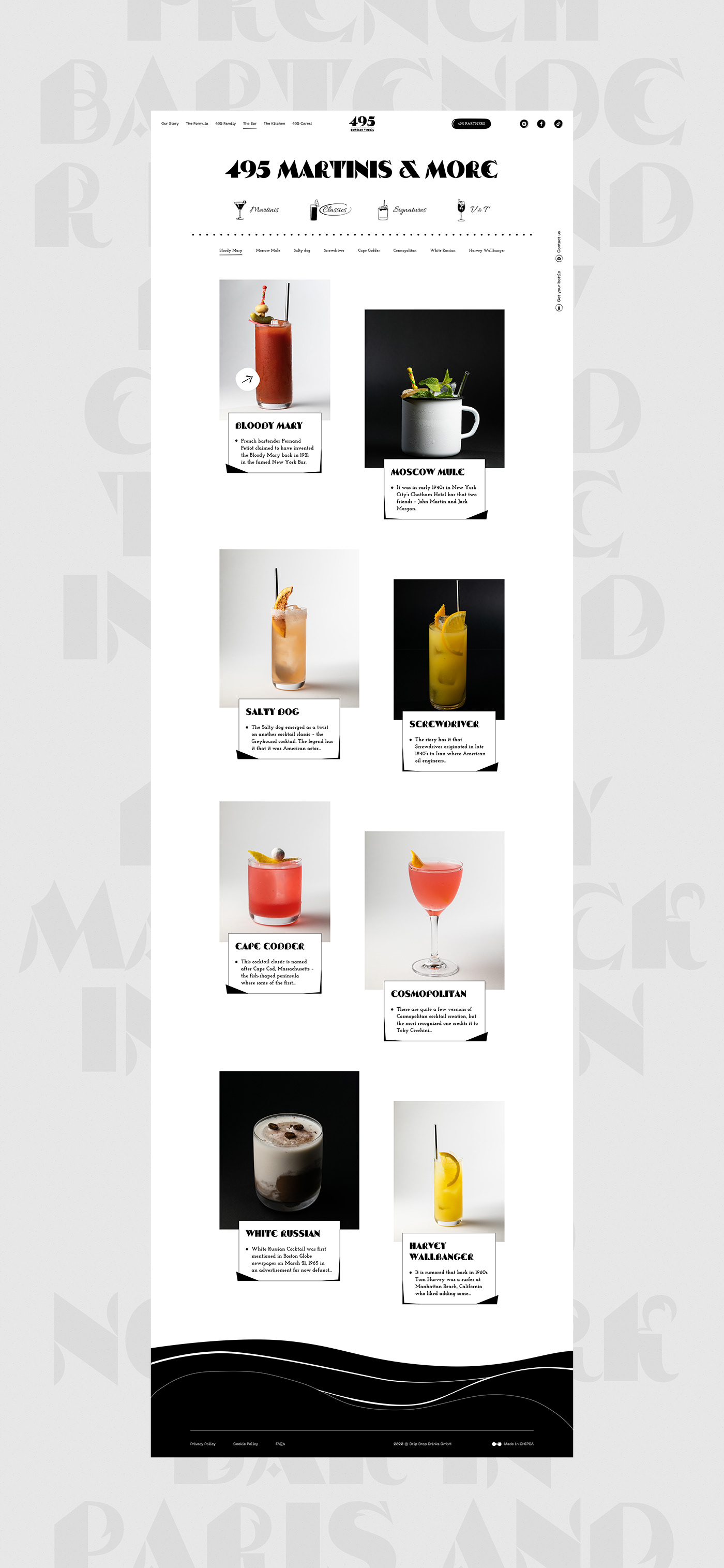 black interaction Moscow Responsive typography   UI ux Vodka Web Design  Website