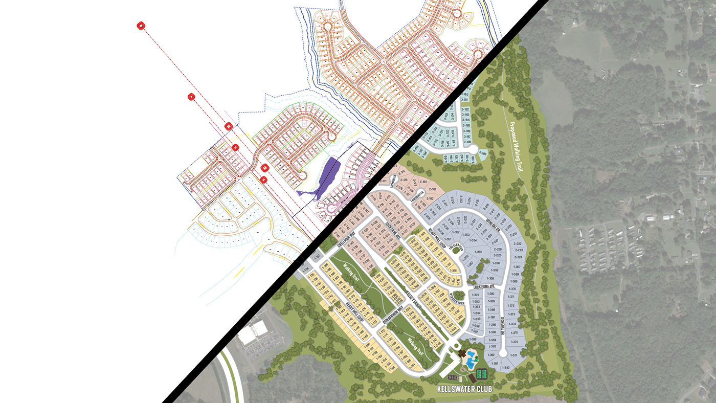 rendering Master Plan real estate maps ILLUSTRATION  cad