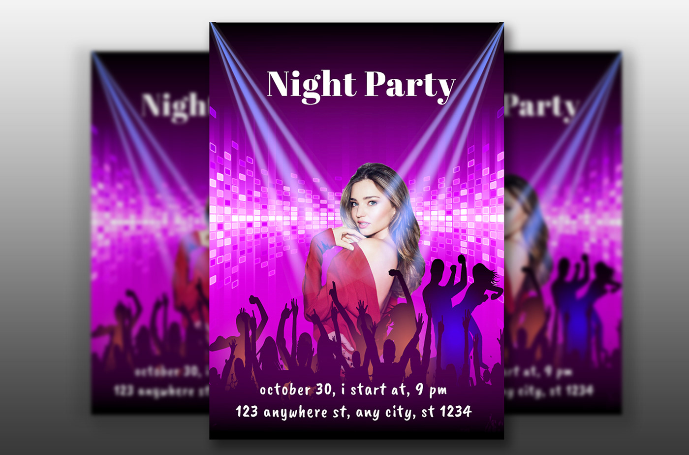 birthday party clebration Event Flyer Design independence day Invitation Night Party flyer design party flyer design poster