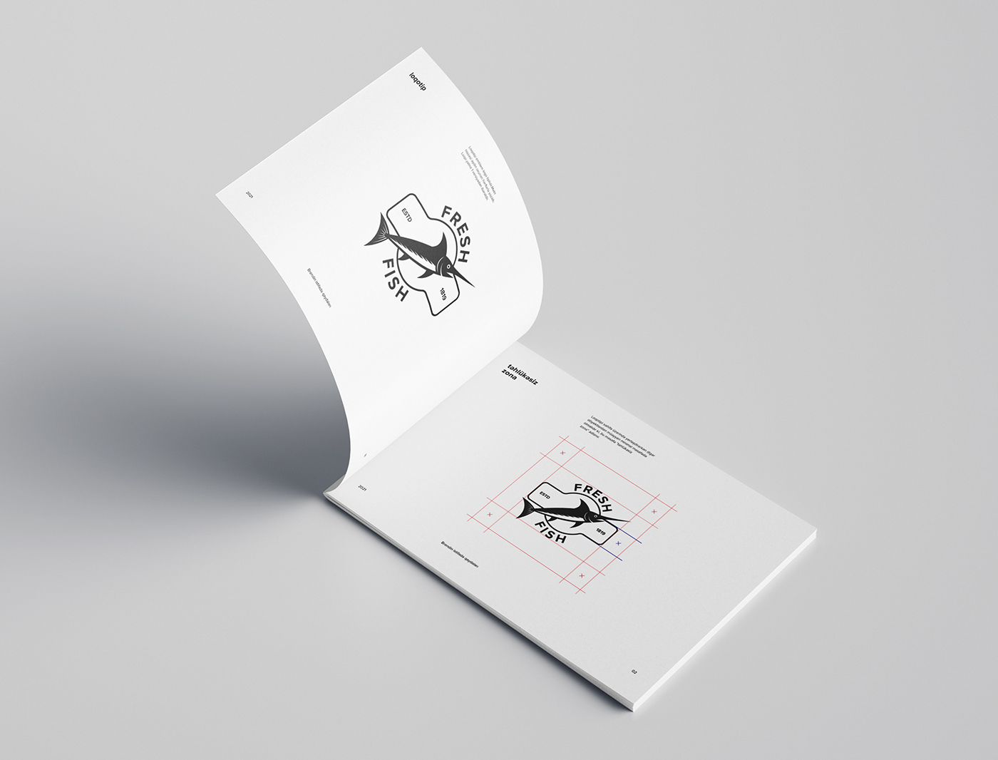 a4blank brand businesscard corporative design fish fresh Id cart logo Style