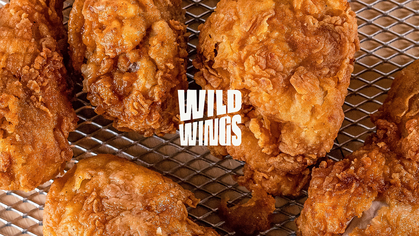 brand identity Chicken wings Fast food logo Logotype Packaging restaurant visual identity