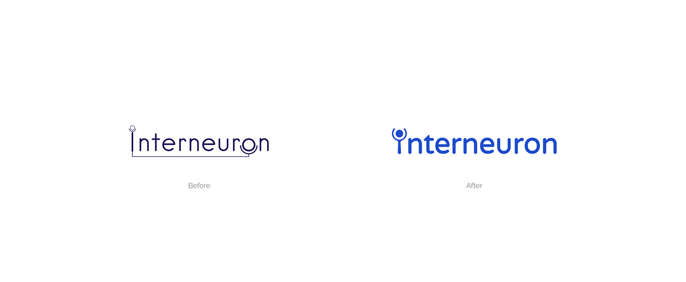 healthcare rebranding branding  logo visual identity Logotype interneuron