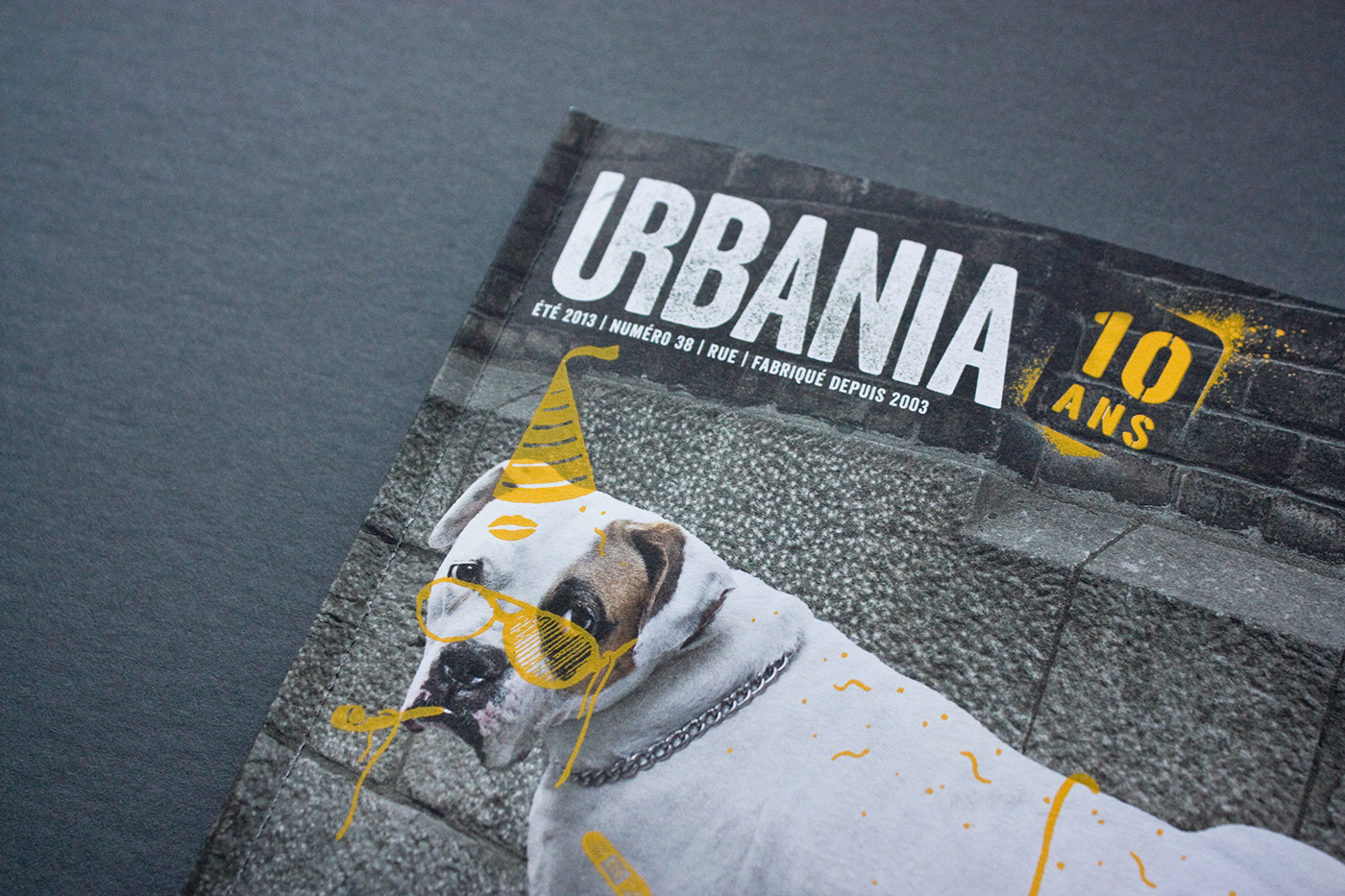 urbania TOXA magazine #38 rue Street print dog editorial offset Montreal mag