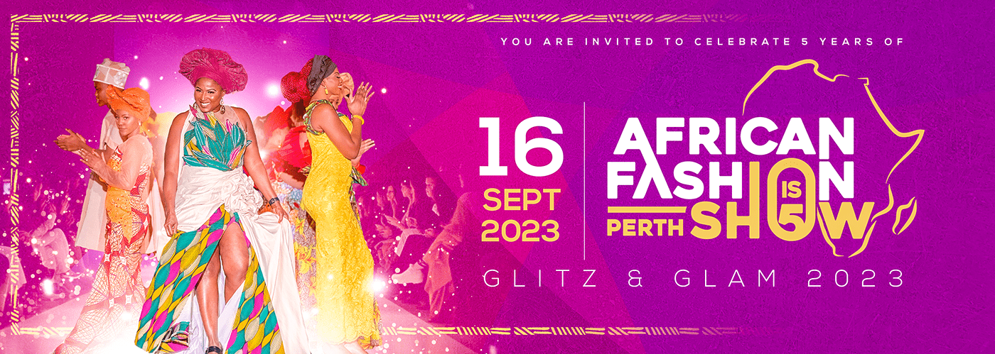 fashion show Australia african Logo Design campaign Event modeling glitz and glamour