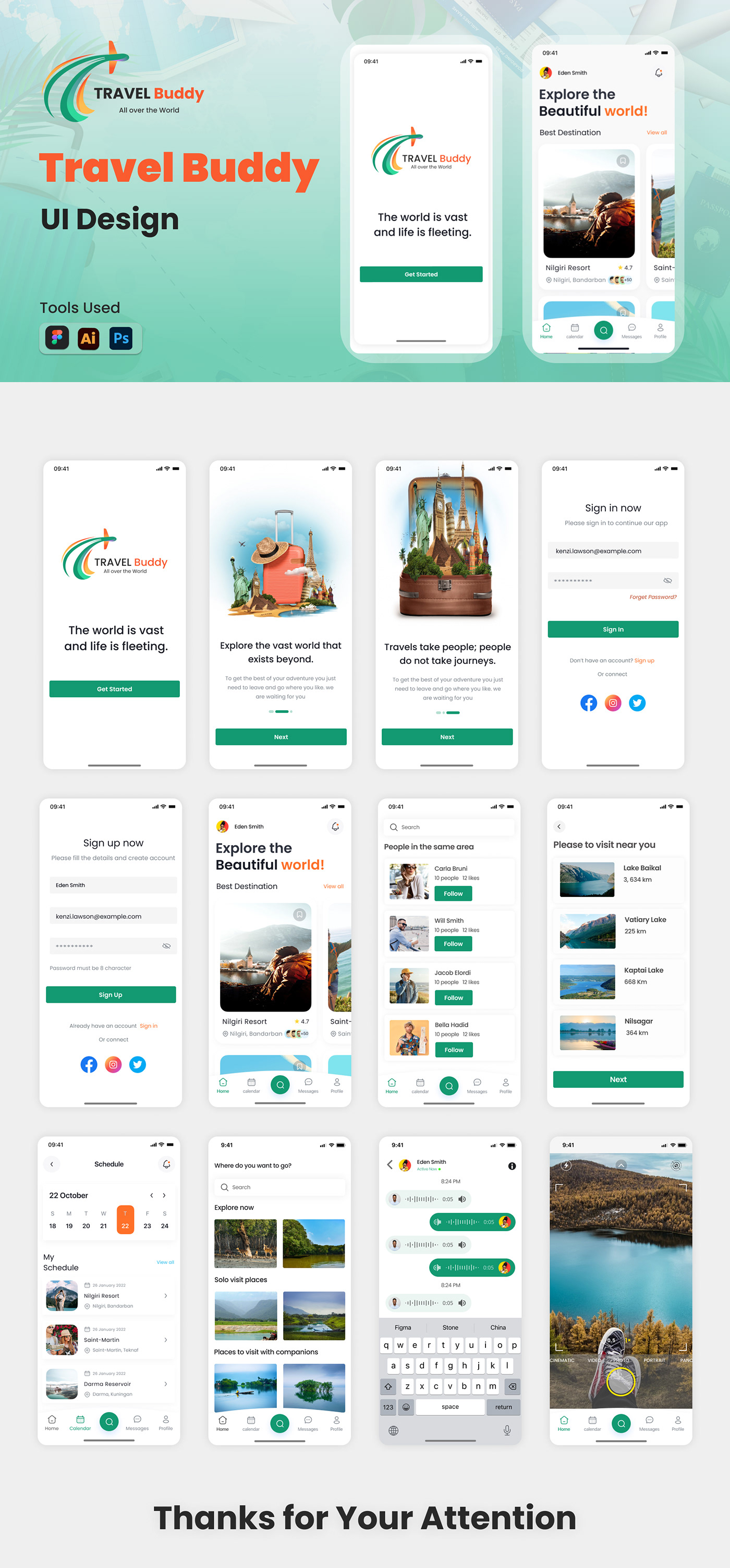Travel Buddy Travel travel buddy app travel agency travel app design Travel App UI UI/UX user interface ui design Figma