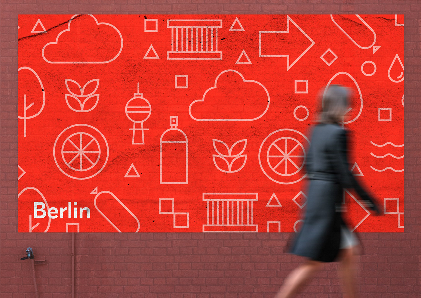 branding  berlin city art direction  graphic design  icons visual system adobeawards design