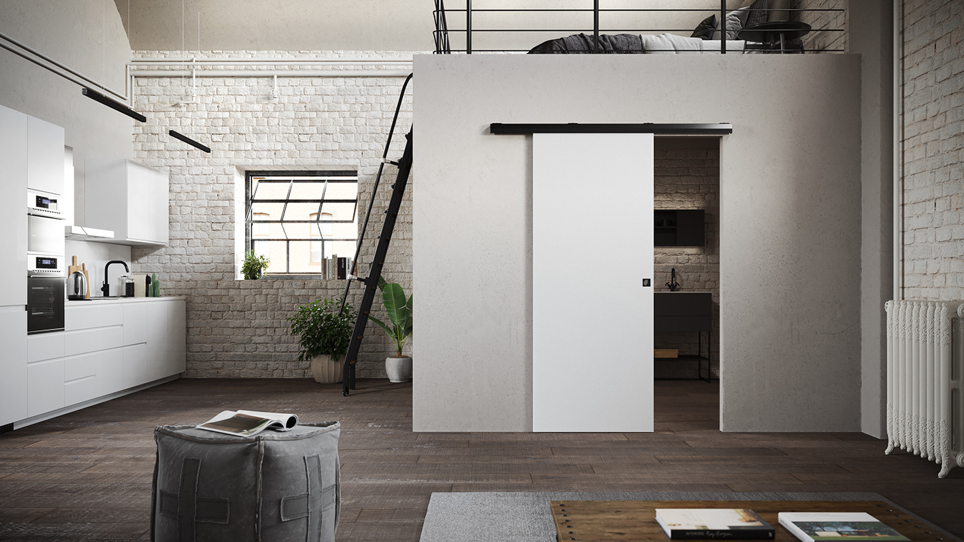 3D 3drendering architecture design CGI visualization design Doors home decor interior design  kitchen livingroomdesign