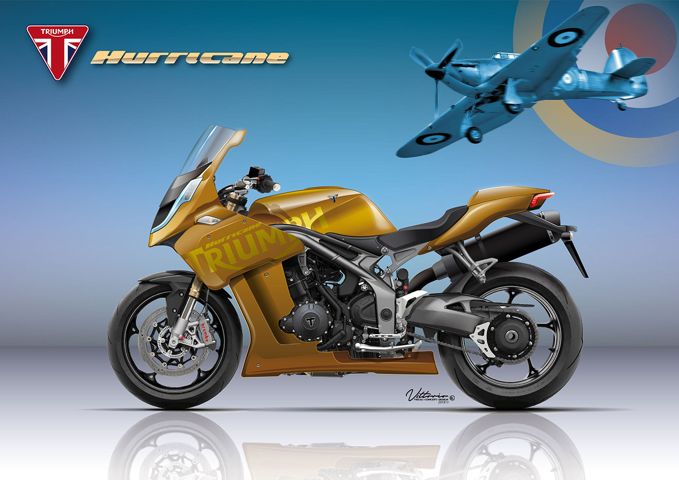 triumph motorcycles design supersports superbike motorcycle design concept prototype hurricane british