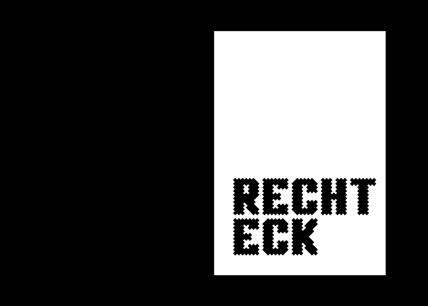 berlin font free ocio Rechteck type Webdesign display font edgy open source