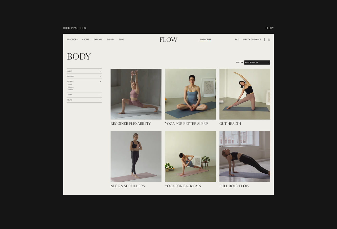grid Health minimal typography   ui design visual identity Web Design  Website Wellness Yoga
