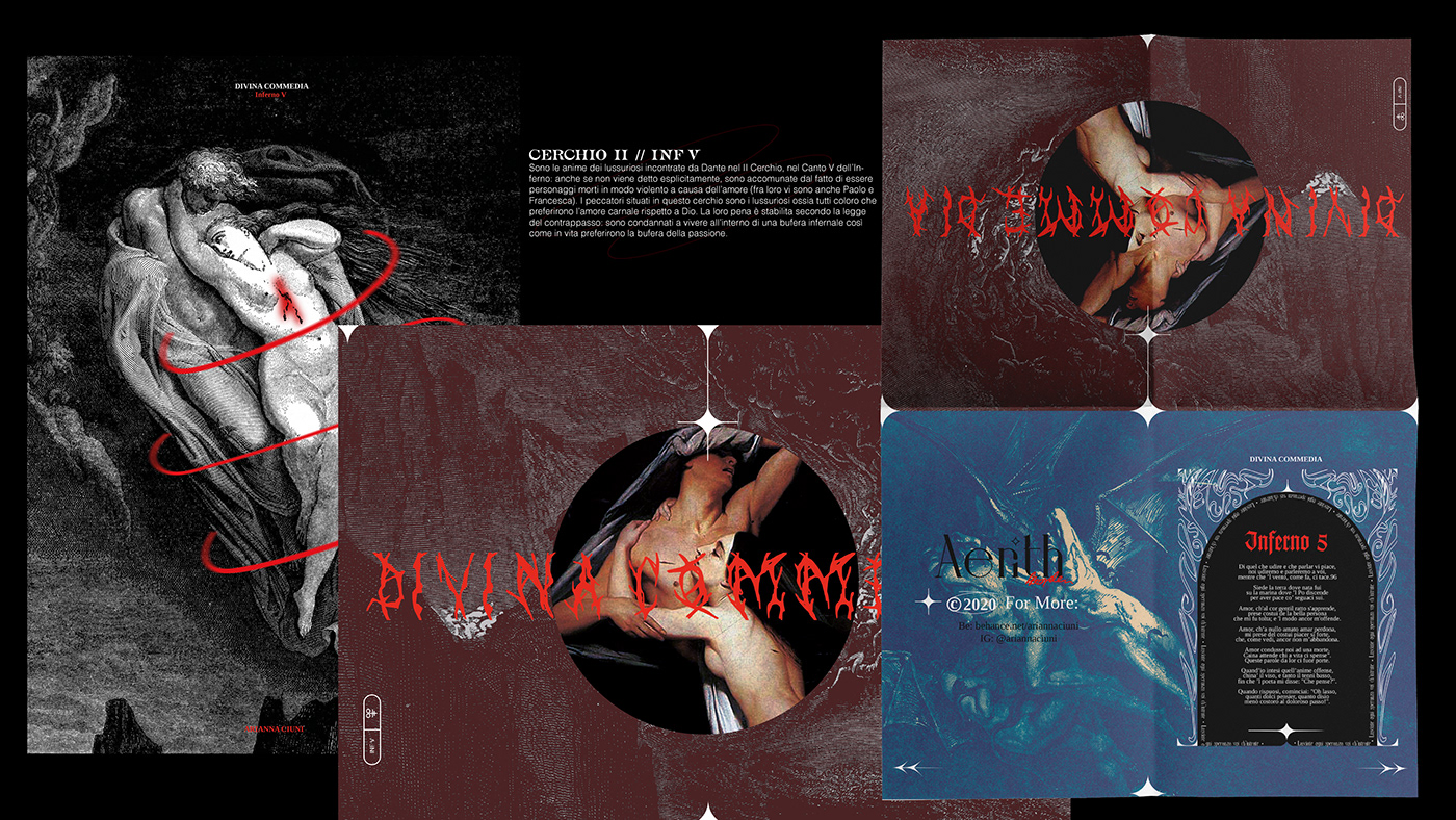 book dante DivineComedy Doré editorial gothic graphicdesign poster print thesis