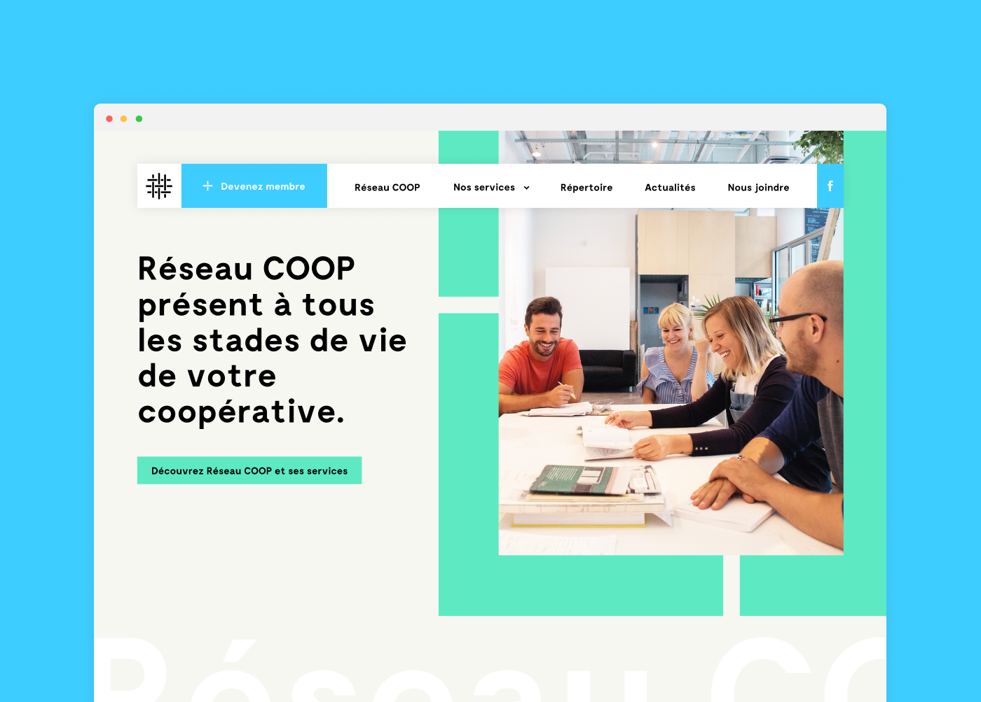Coop branding  identity network grid Layout oganization Collective  cooperation colorful