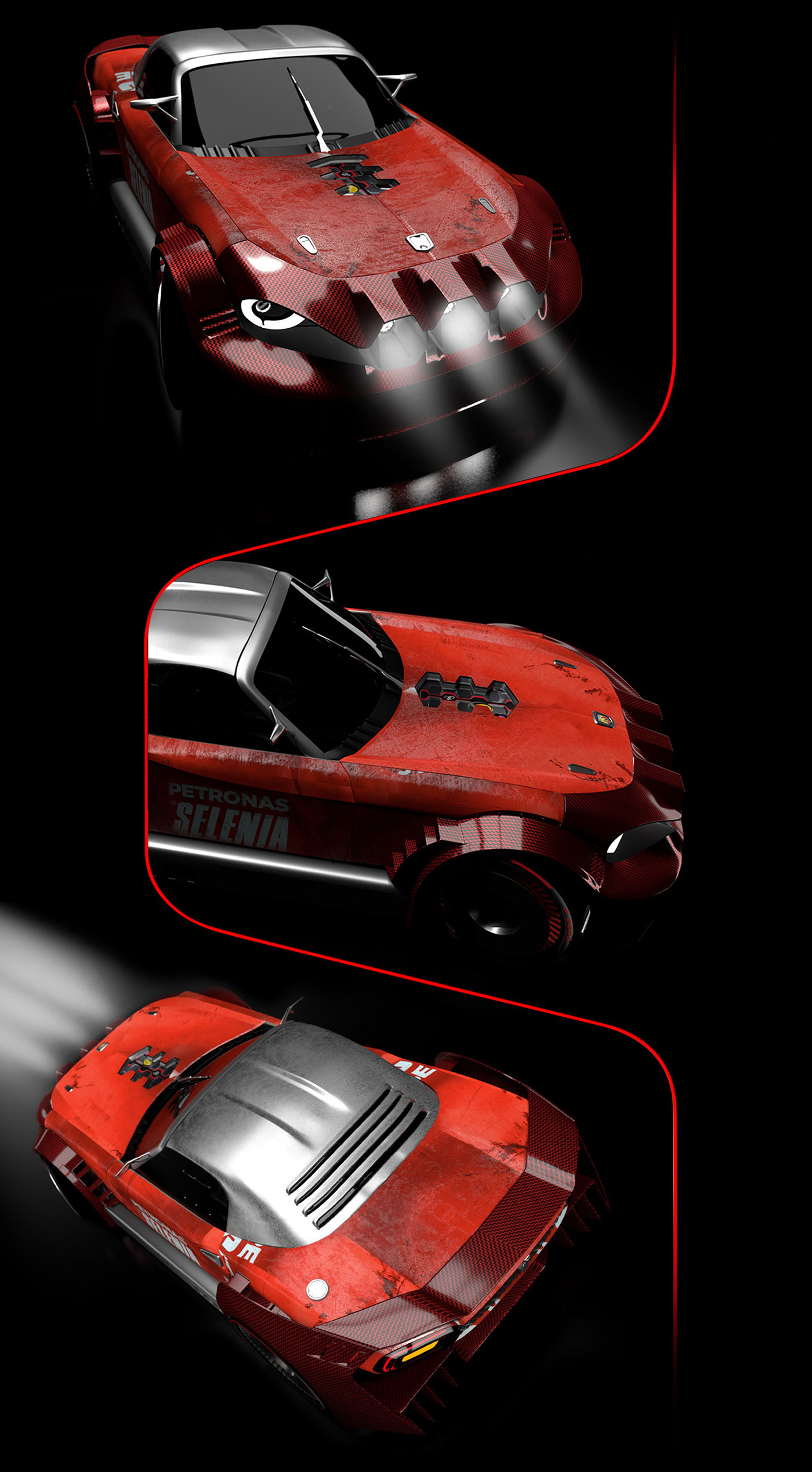 Fiat 124 rally vibrazioni ncs Custom oil barrels car mod art made in italy