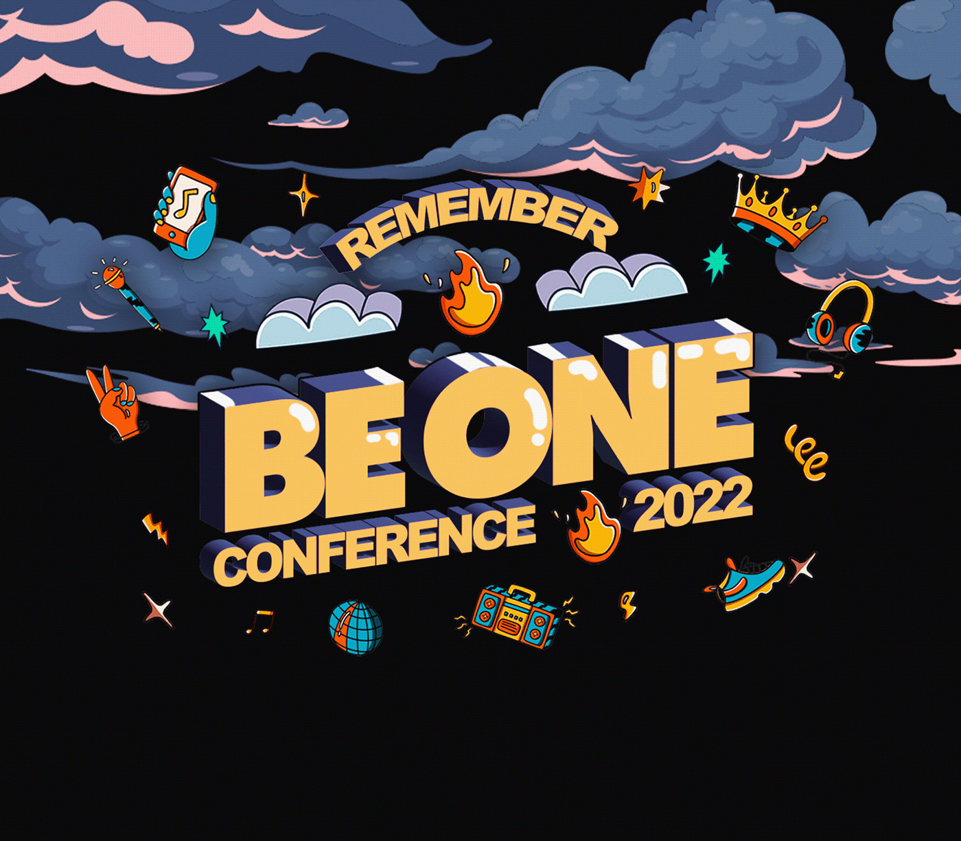 be one Brand Design church conference Conferencia design gráfico festival identidade visual Igreja typography  