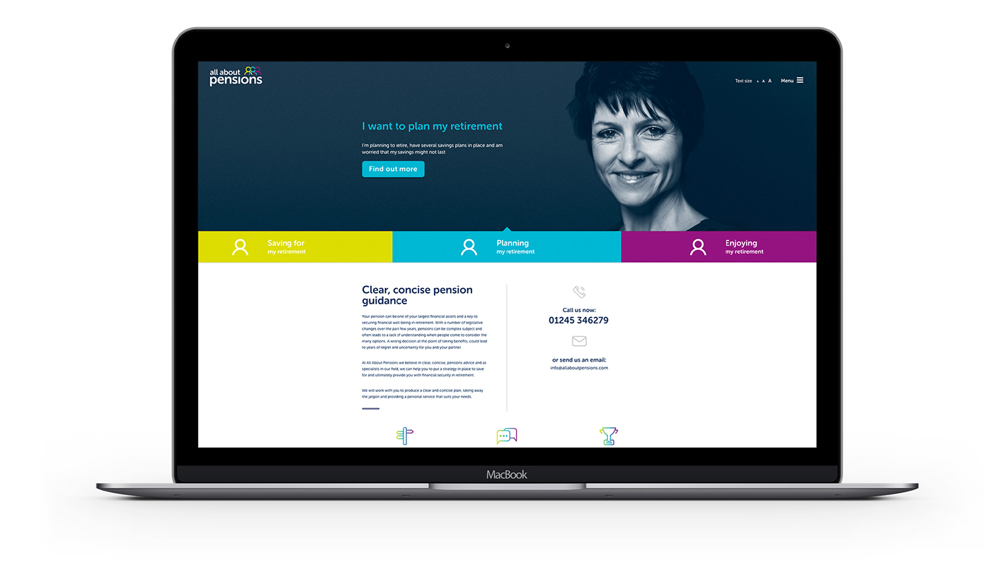 branding  logo design Website Responsive finance Pensions