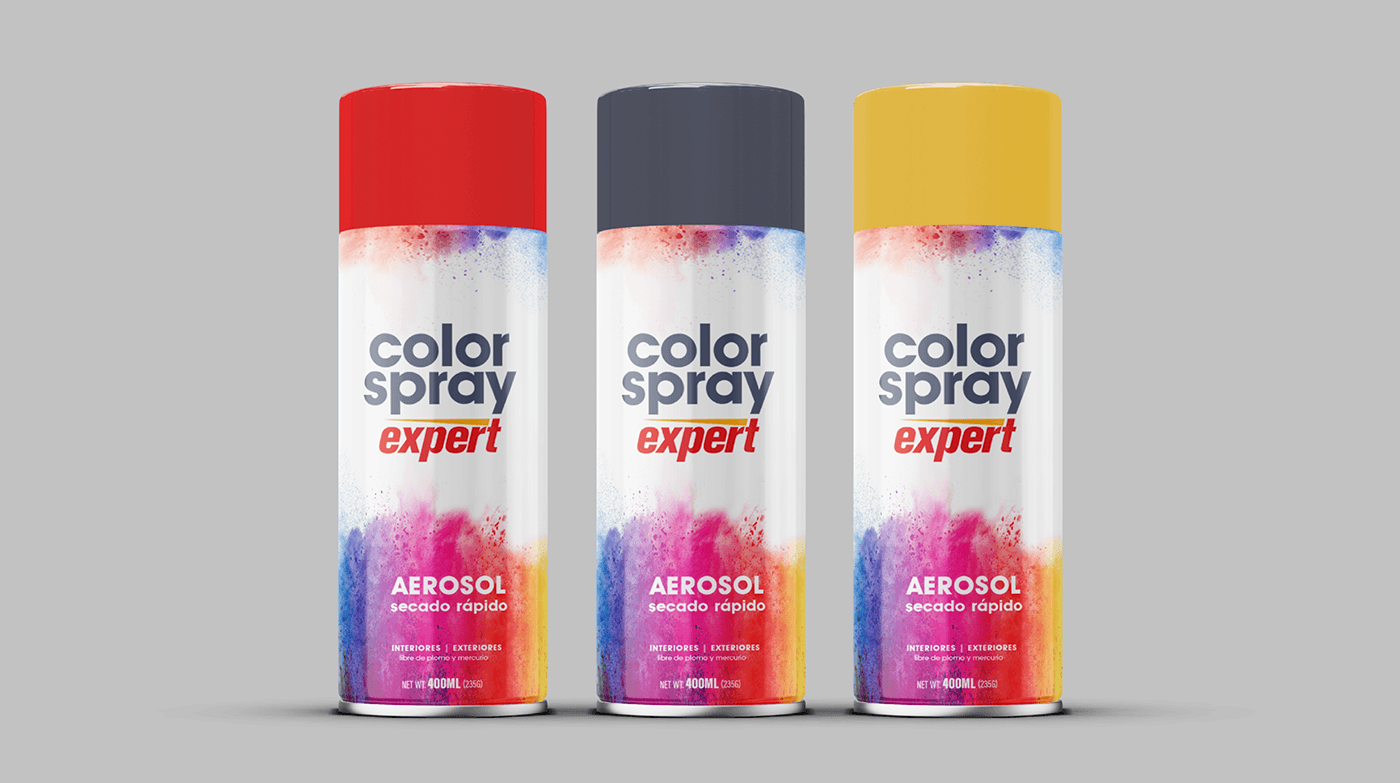 spray paint Packaging colorful packaging brand naming art direction  Creative Direction 