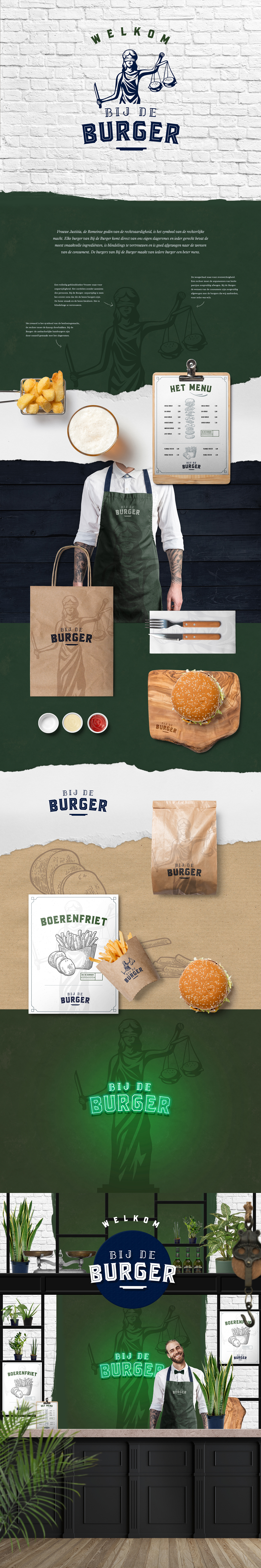burger menu Food  logo poster