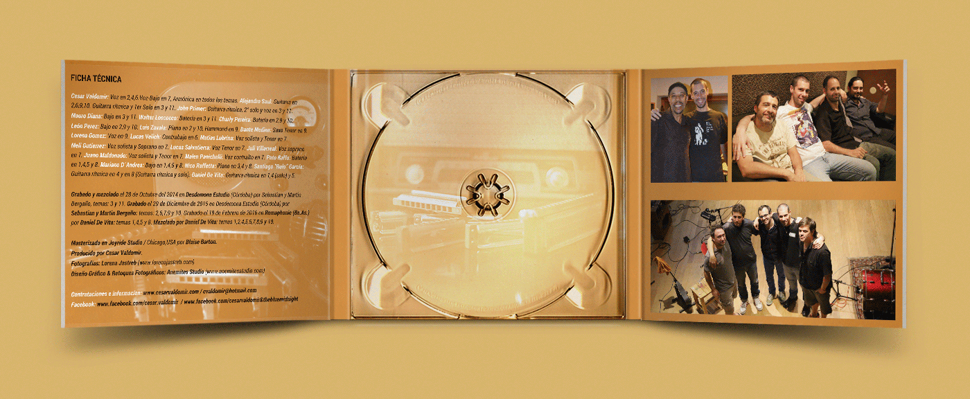 cd pack design diseño disco grafica musico blues retoque cordoba john primer CESAR VALDOMIR argentina Anemites Studio triptico