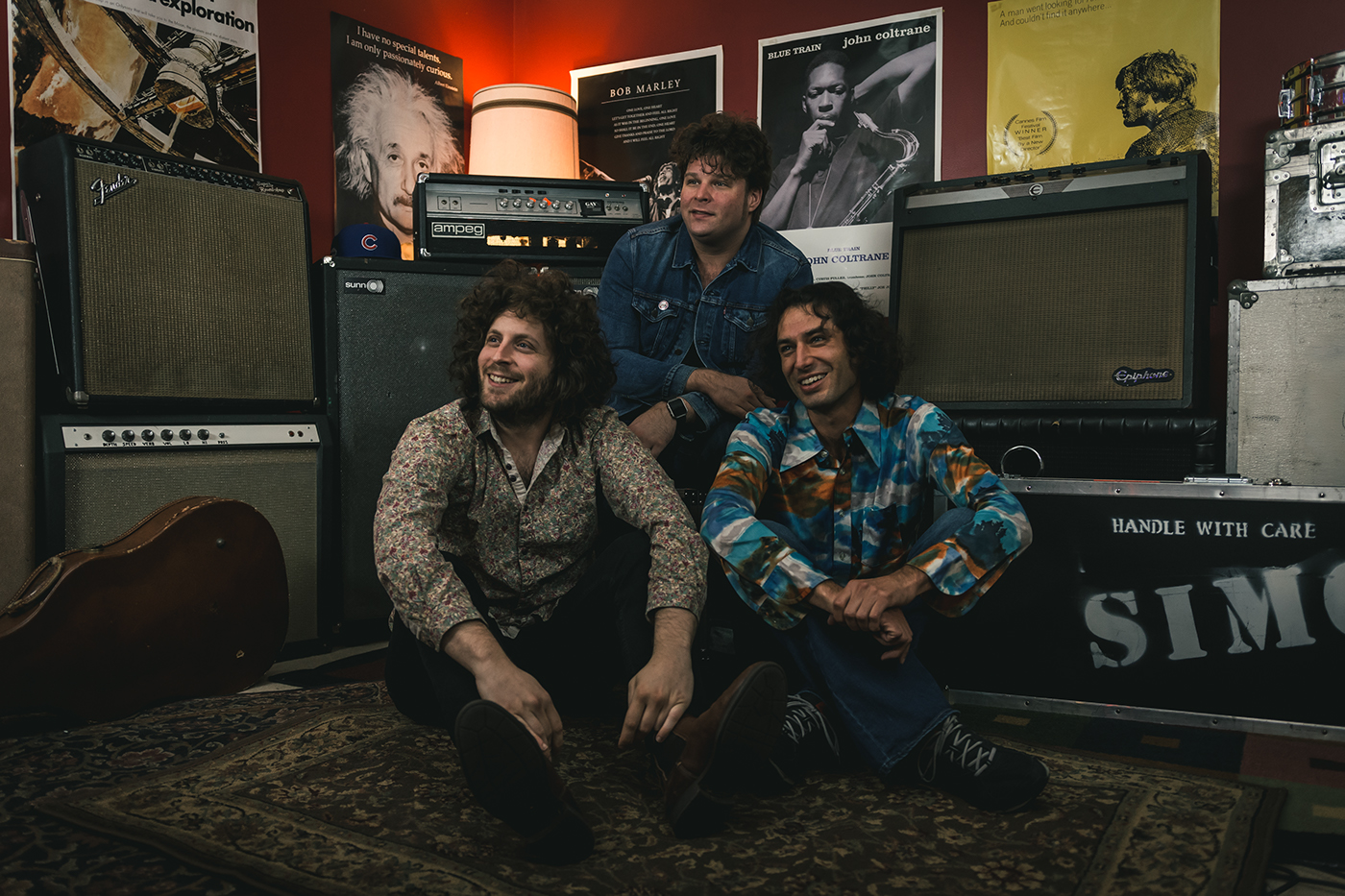 psychedelic soul music band photoshoot Nashville rock studio vibe candid