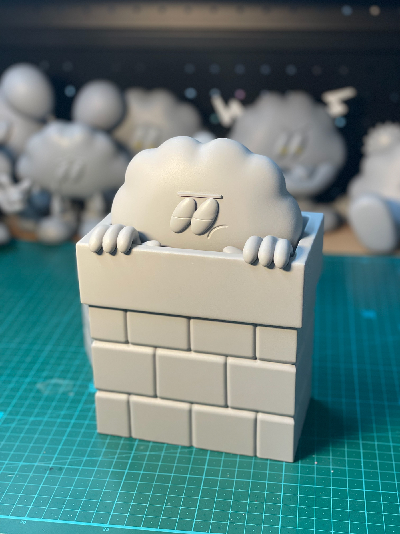 arttoy designertoy resintoy cloud Character figure kidult artworks Christmas Exhibition  Collection
