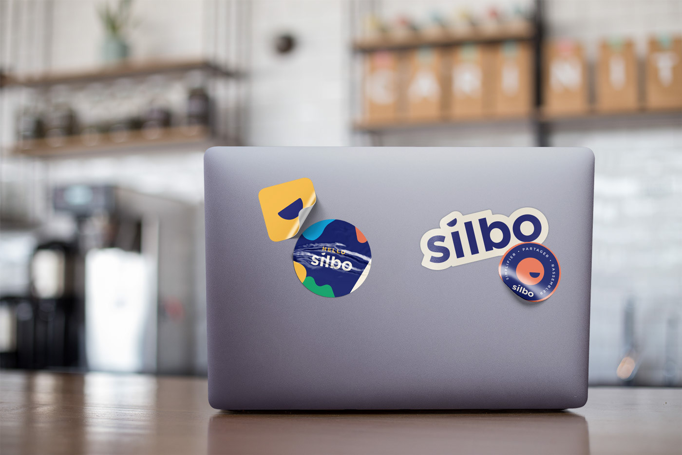 branding sticker logo silbo startup
