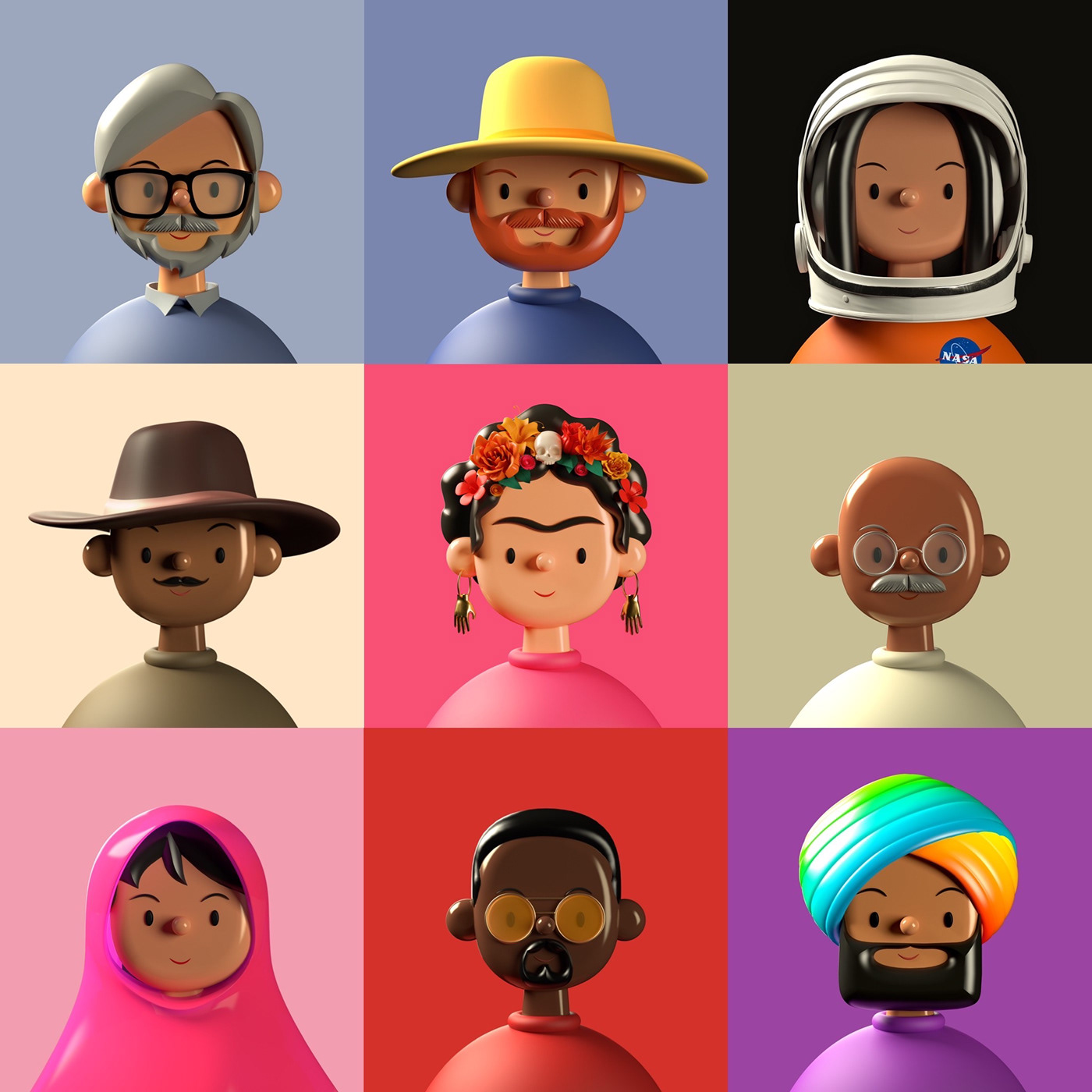 Download 3D Avatar illustrations library