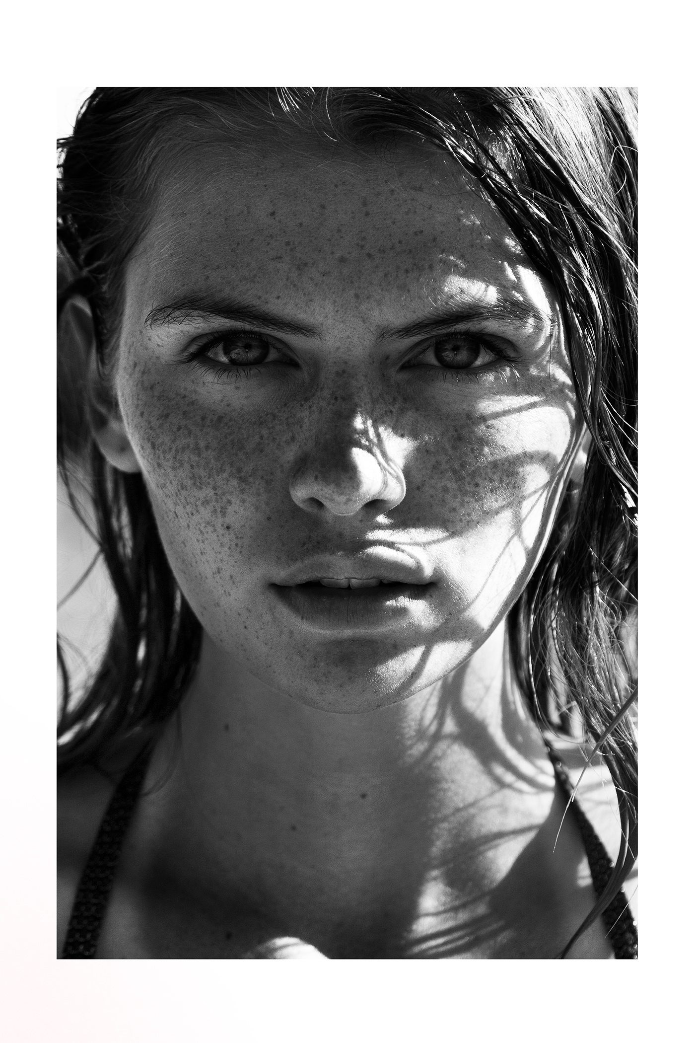 beauty blackandwhite headshot models portrait skincare summer sunkissed