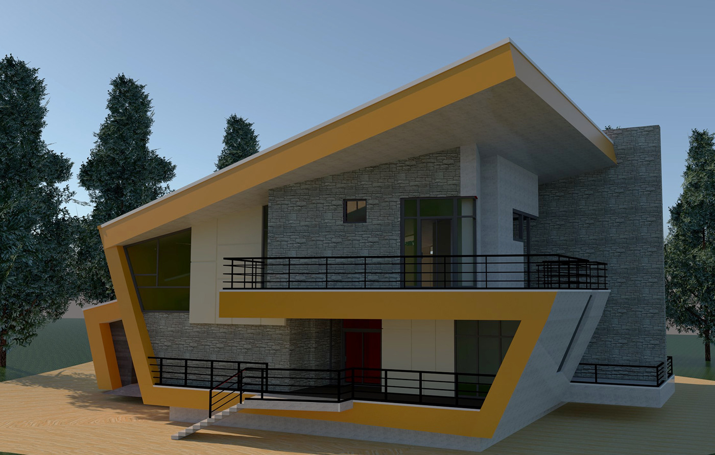 architecture Render 3D vray exterior SketchUP design